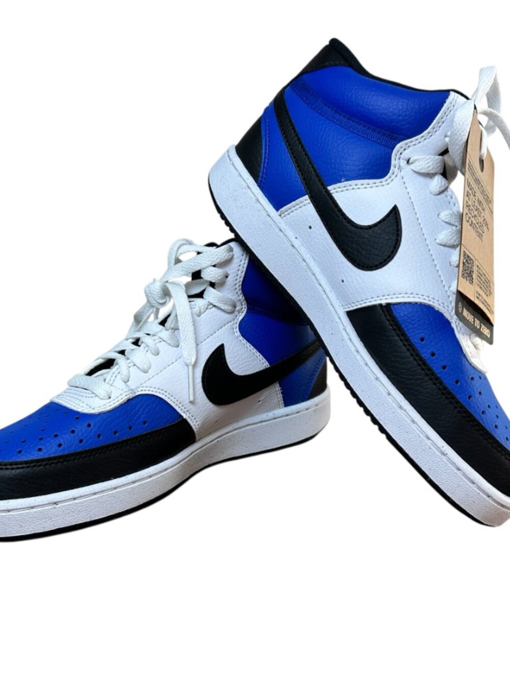 NWT Nike Court Vision Mid NN AF Shoes 6 Game Royal/Bl/Wht FQ8740-480 Sneakers